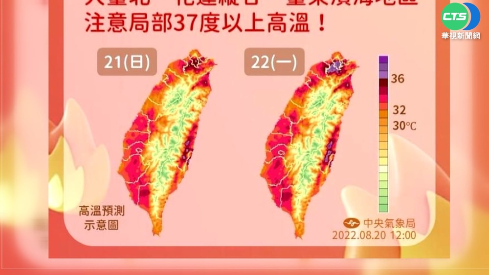 挑戰最高溫! 花蓮今起連3天恐熱破38度