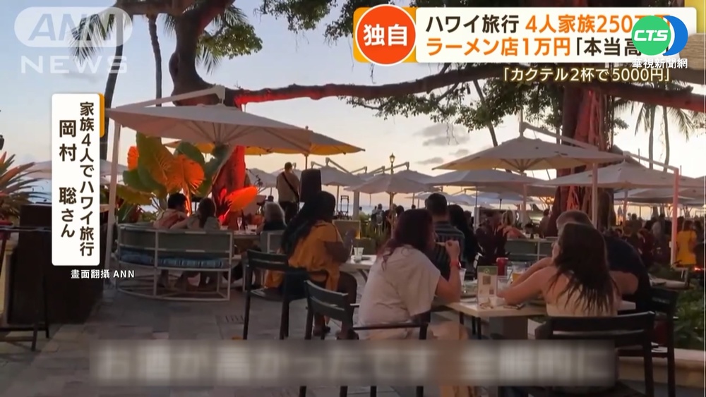 萬物齊漲! 日家庭遊夏威夷2周 花費55萬