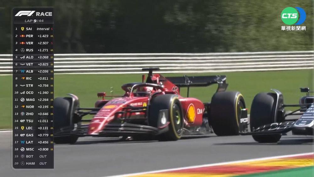 F1比利時站 Max從第14位起跑奪勝