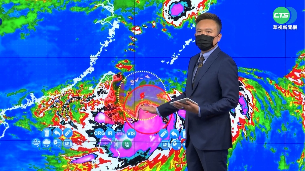 軒嵐諾若路徑偏西 最快"今天午夜"發陸警