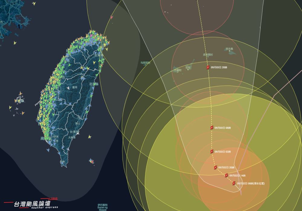 圖片翻攝自 台灣颱風論壇｜天氣特急 臉書