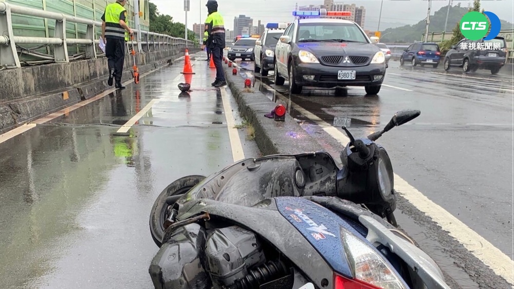 軒嵐諾風雨出人命 騎士福和橋滑倒摔車亡