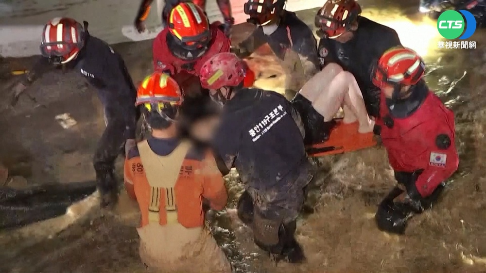 軒嵐諾挾雨襲南韓 浦項停車場淹水7人溺斃