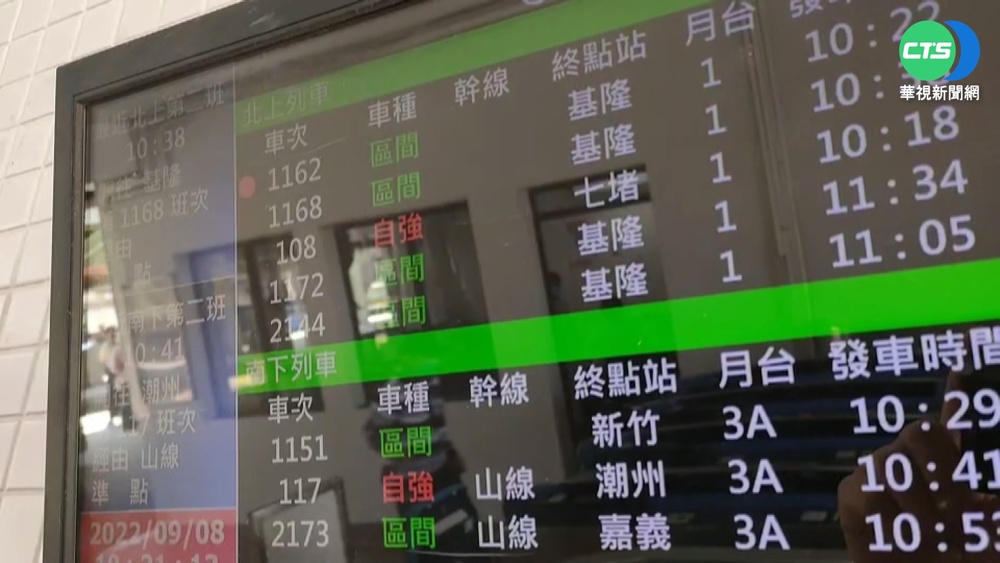 台鐵員林站號誌故障 北上長程班次紛延誤