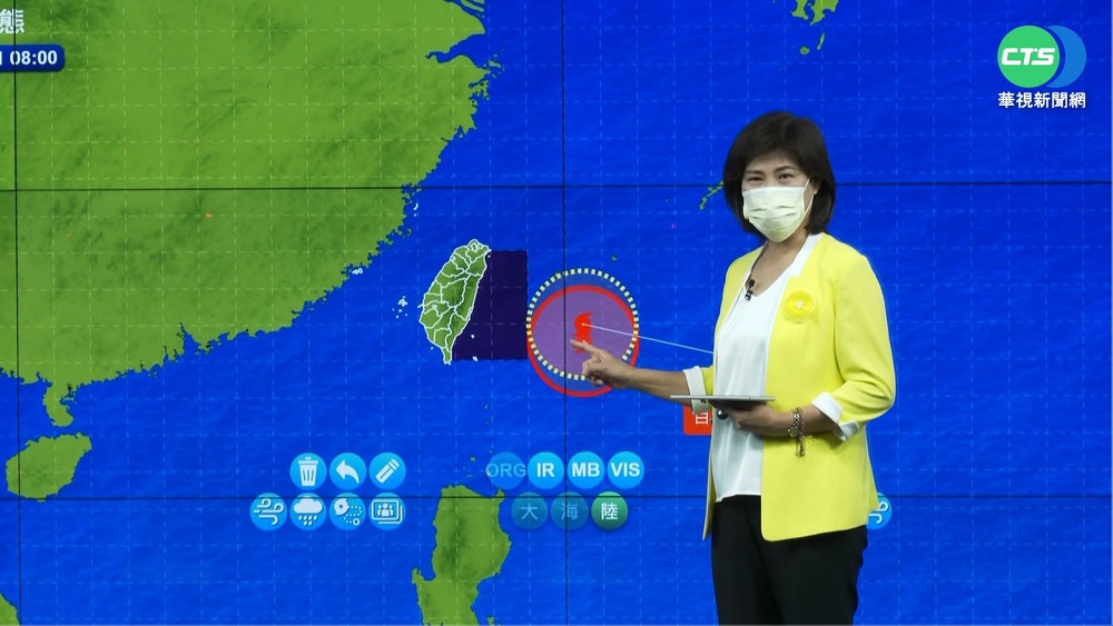 中颱梅花08:30發布海警 路徑若偏西恐陸警