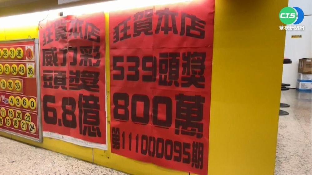 威力彩頭獎6.88億開出 "一注獨得"獎落高雄