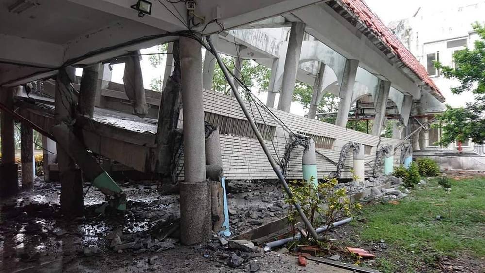 花蓮玉里春日國小校舍倒塌 Kolas Yotaka：天祐花蓮