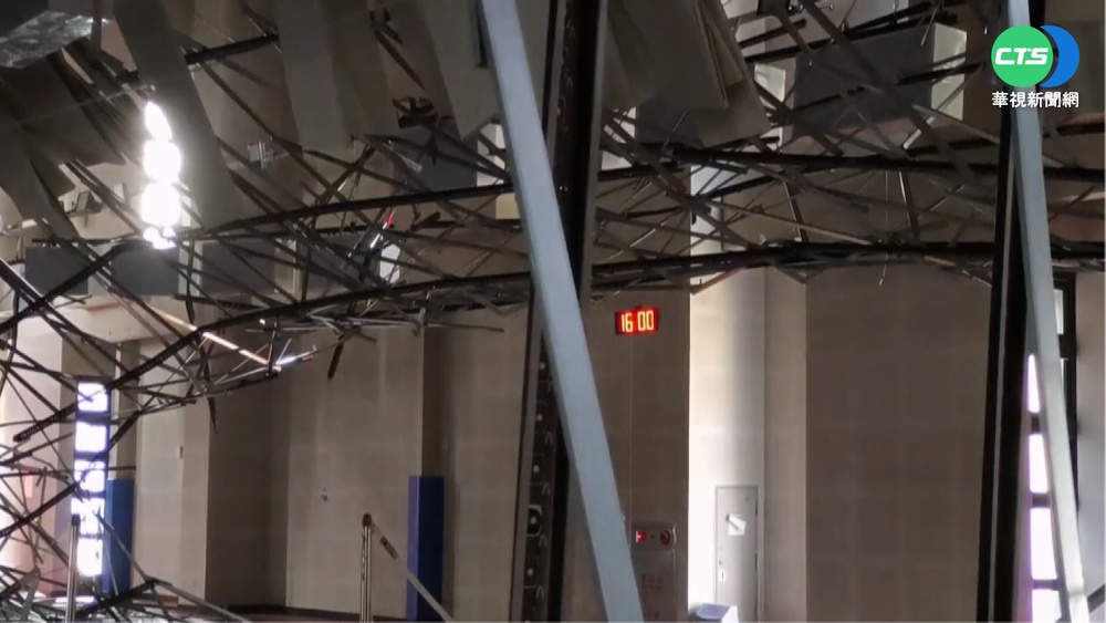 桃震度3級"羽球館天花板垮" 鄭文燦道歉