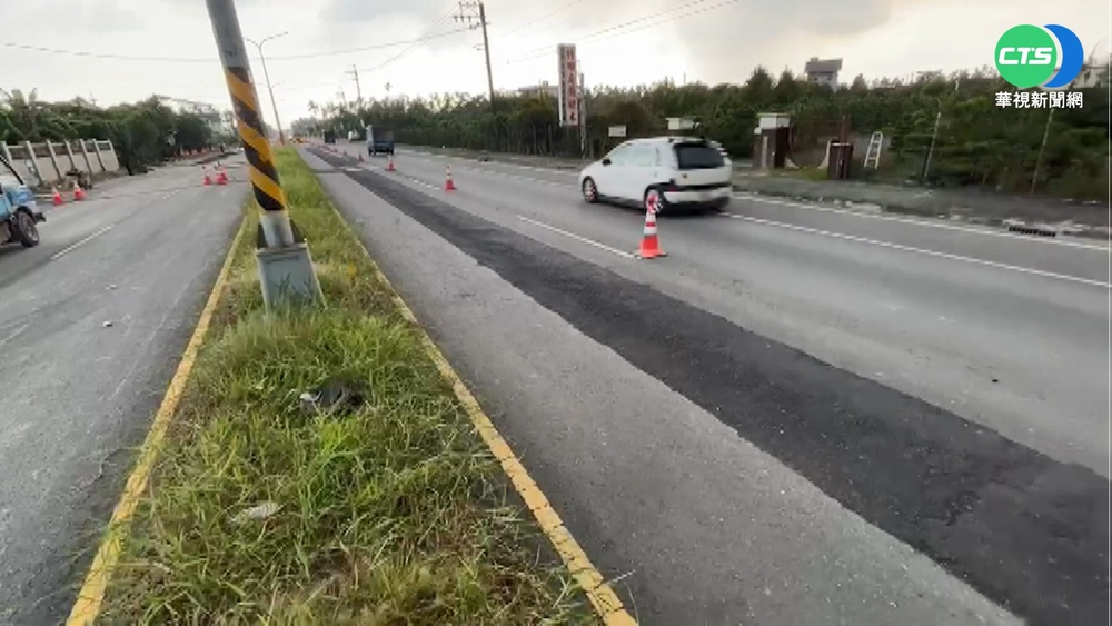 屏鵝公路"種樹"害塞車 路面補丁震不停