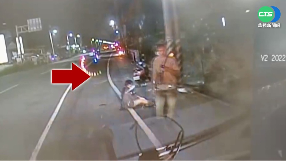 路面高低差害摔 女騎士縫5針.顱骨斷裂