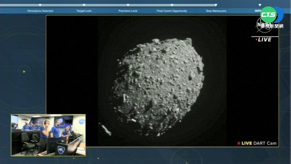 史無前例! NASA探測器成功撞擊小行星