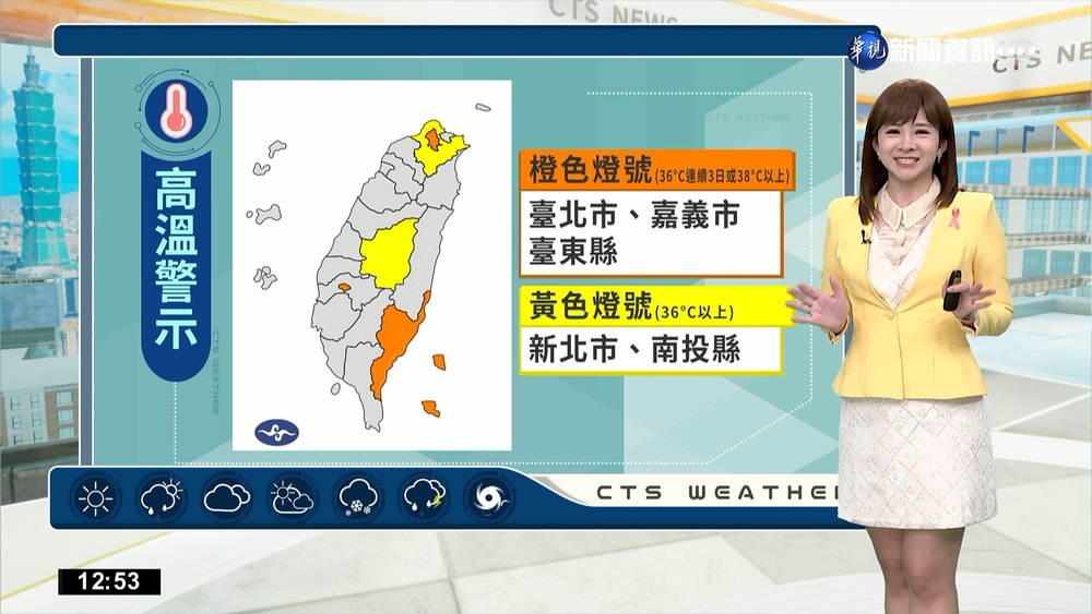 晴到多雲天氣穩定 白天悶熱日夜溫差稍大