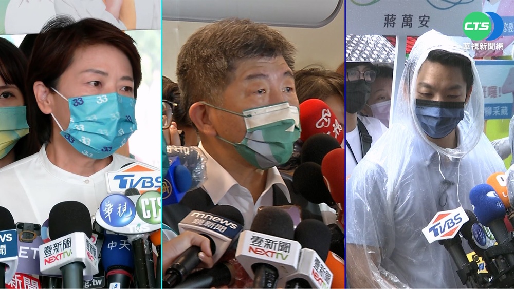 陳時中.黃珊珊萬華市場掃街 積極衝支持度