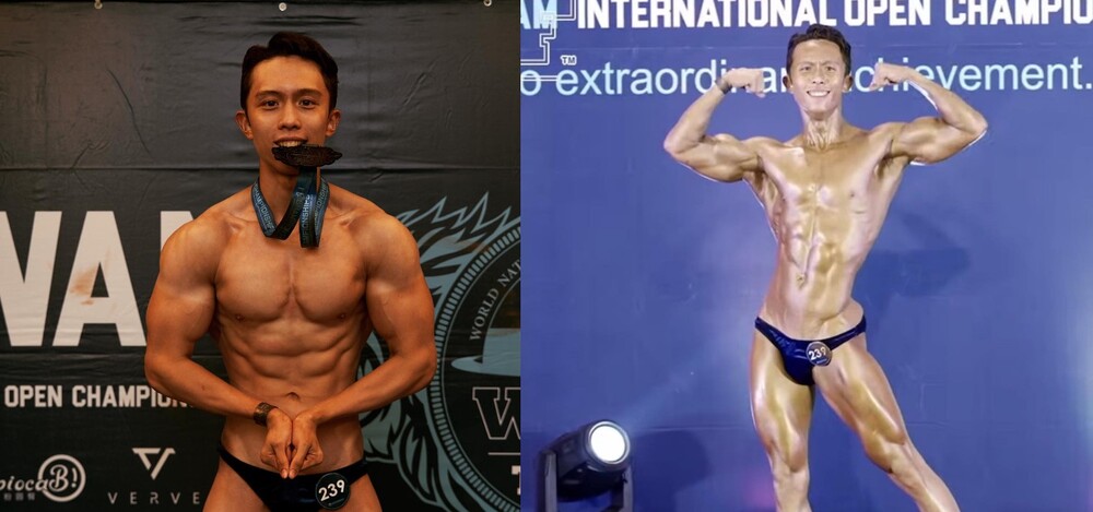 孫安佐得健美第4名 曬「體脂6%巨肌」父母女友到場應援