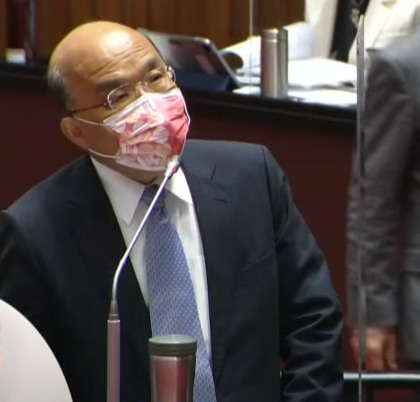 快訊》蘇貞昌確診！上午才到立院總質詢 下午請假