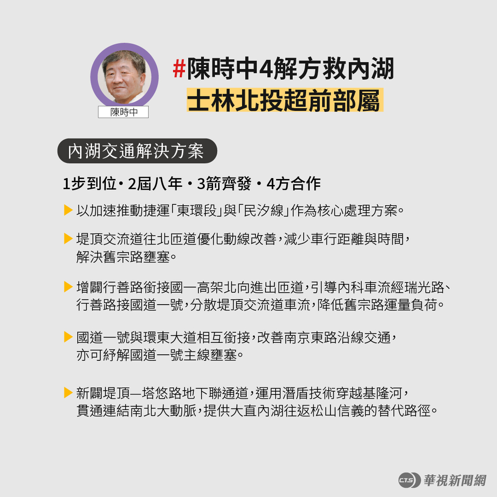 陳時中內湖交通政策