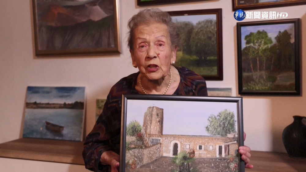 慶祝自己百歲生日 人瑞藝術家自辦畫展