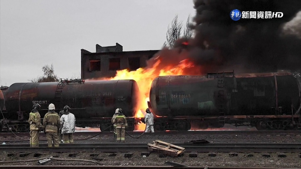 烏軍轟擊俄區"沙赫喬爾斯克" 多座油槽中彈