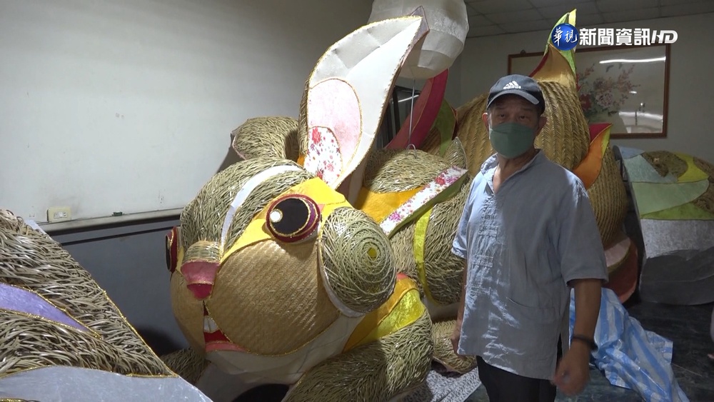 【台語新聞】竹山竹藝燈會 兔年主燈8公尺高栩栩如生