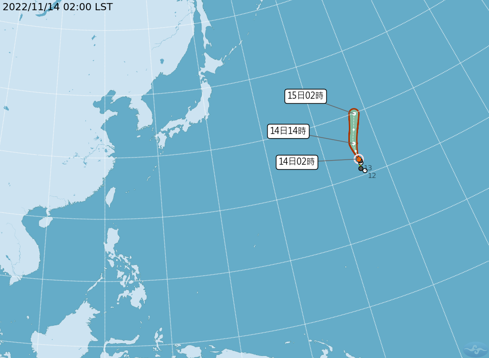 颱風路徑／氣象局提供