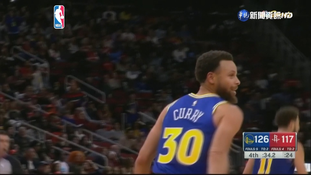 浪花淹沒休士頓 "K湯"飆41分勇士客場開胡