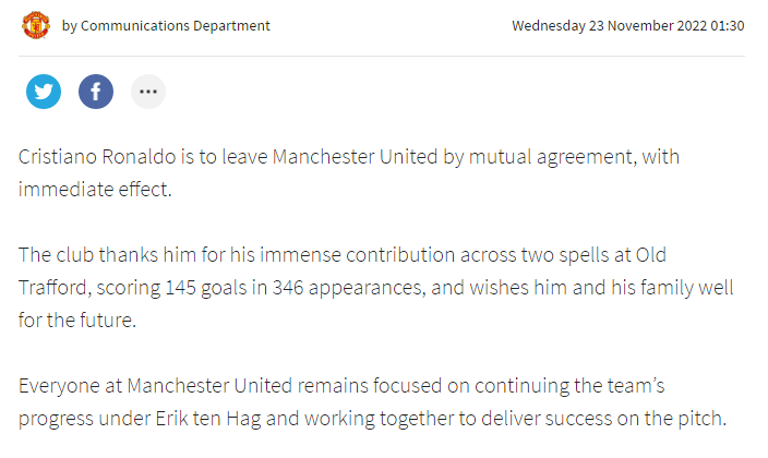 (圖/翻攝自曼聯官網)