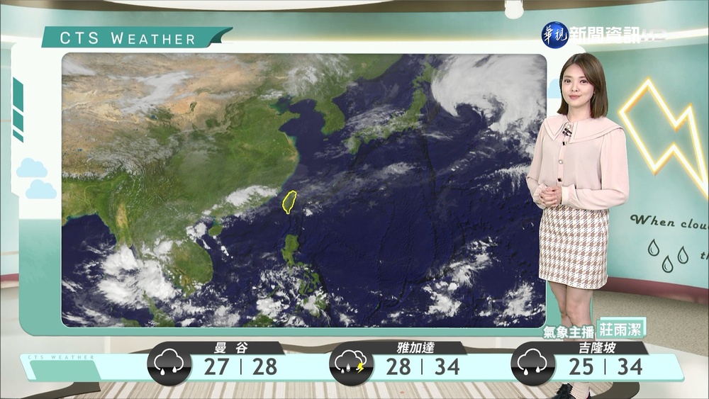 冷空氣減弱白天氣溫回升 中部以北宜蘭仍需防較大雨勢