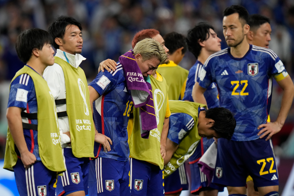 賽後日本隊眾多球員都落下男兒淚/SNTV