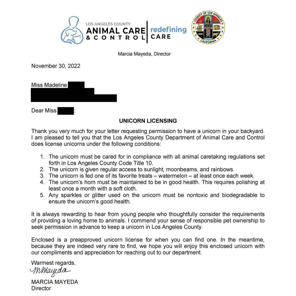 部門的回應 / 圖片翻攝自 County of Los Angeles Department of Animal Care and Control  臉書