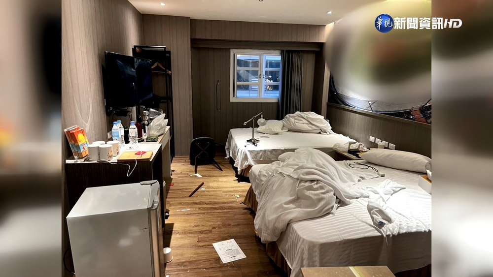 奧客投宿搞破壞!"電器寢具砸爛"4業者損20萬
