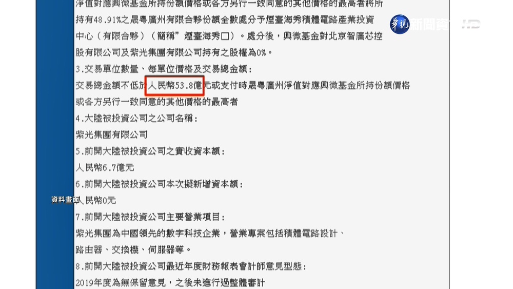 鴻海投資紫光破局 投審會:未先報備涉違規