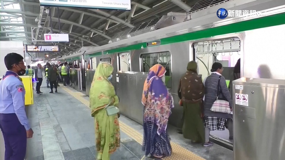 孟加拉首條捷運線通車! 盼緩解首都交通