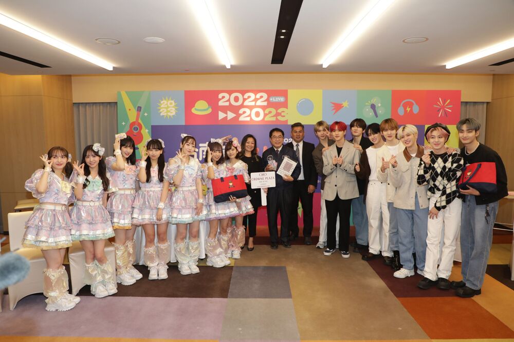 偶像韓團EPEX、日本人氣女團FRUITS ZIPPER台南跨年演出 黃偉哲澎湃美食伴手禮款待