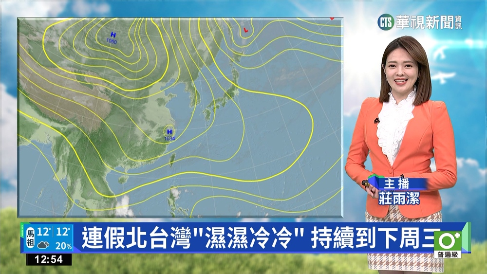 北東濕涼有雨 中南部雲多細雨