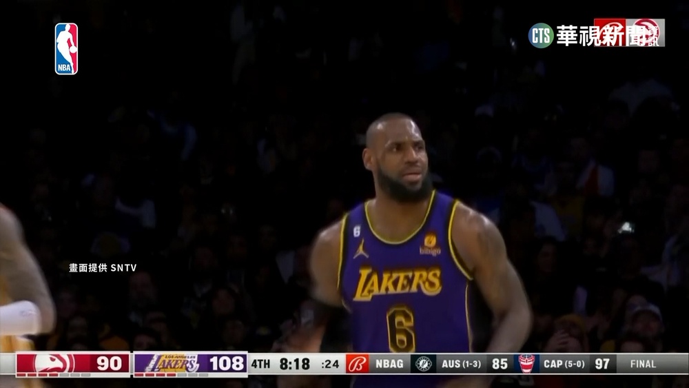 詹皇復出繳"雙十" 湖人獵老鷹喜收四連勝