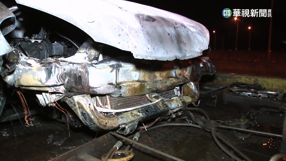 國三南下7車追撞 1車起火一度全線封閉