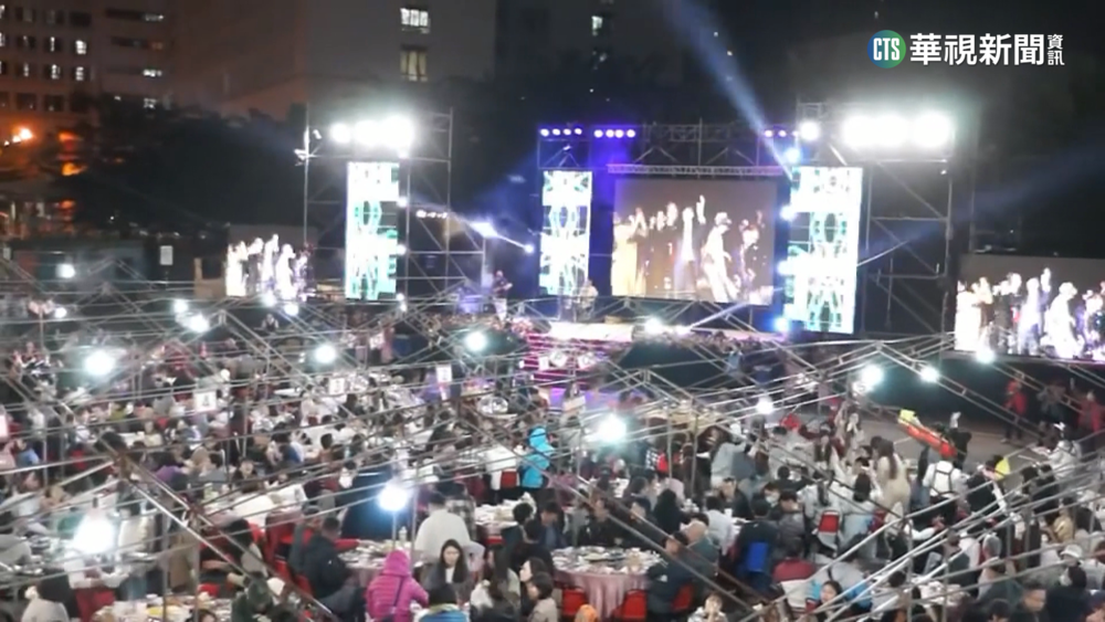 超狂!奇美醫院望年會 搭時事辦356桌流水席