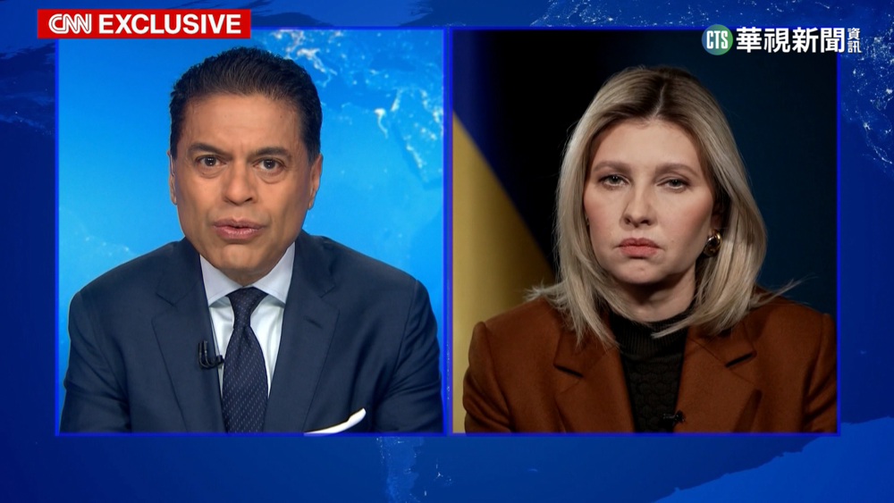 CNN專訪烏國第一夫人　談烏俄戰火下心路歷程
