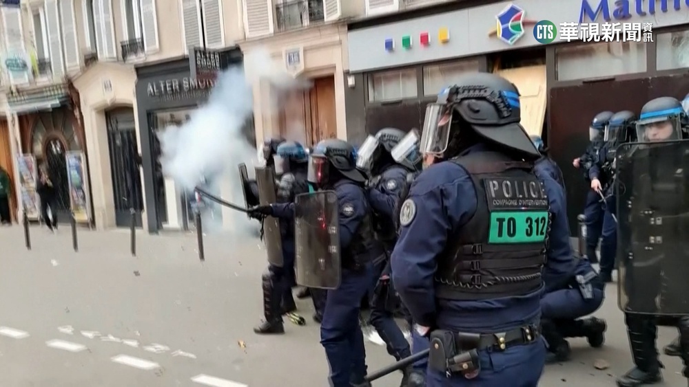 法國罷工百萬遊行 疑黑衣人鬧場釀警民衝突