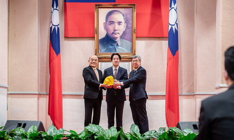 新舊任閣揆交接 賴清德主持「行政院聯合交接典禮」 感謝蘇貞昌四年來的努力