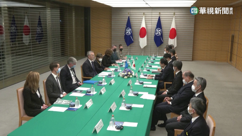 北約秘書長與日相會談　關注中國對台威脅