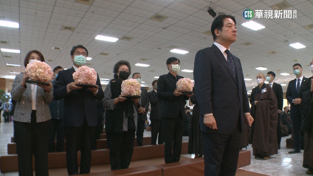 星雲大師辭世各界哀痛　賴副總統領隊弔唁