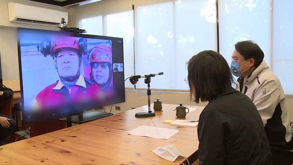 越洋視訊台灣搜救隊　總統不忘叮嚀注意安全