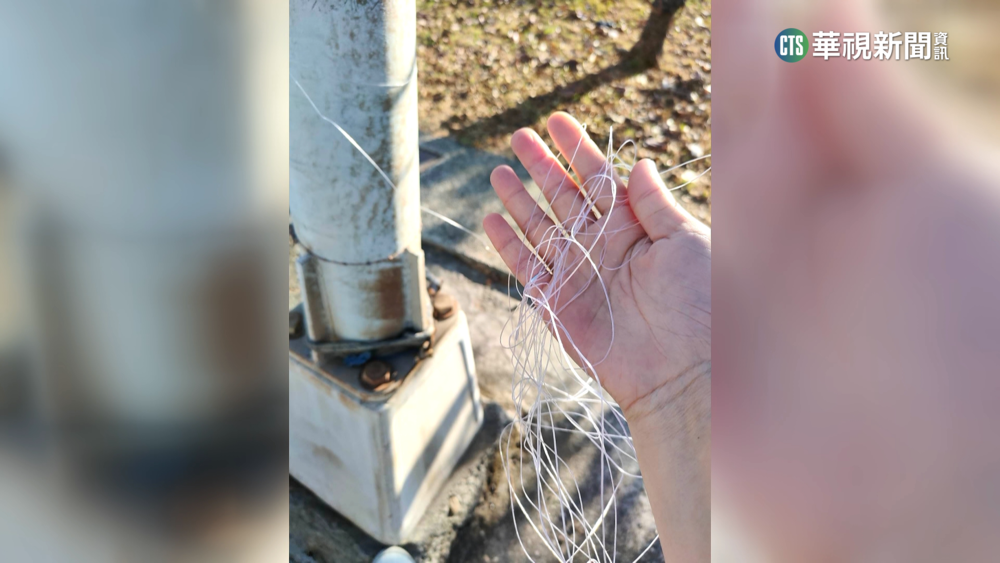 女騎士經過公園「被風箏線纏眼」　險釀意外
