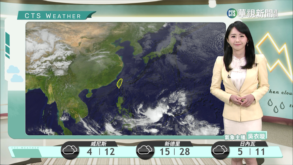 冷氣團減弱晝暖夜冷　晚起西臺金馬局部霧