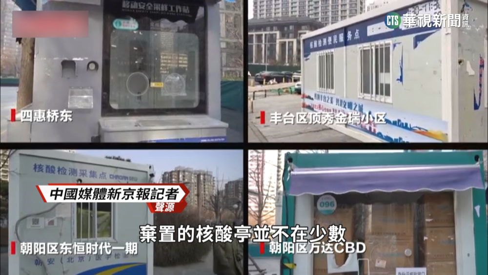 中國防疫突鬆綁　相關工廠裁員.檢測亭遭閒置