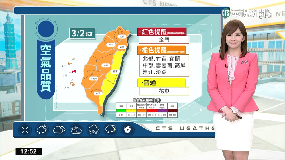 冷氣團南下北台轉冷　西台溫差東臺長浪