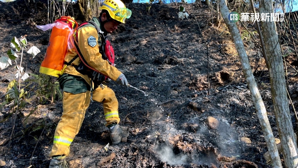 疑公墓火警延燒　埔里森林大火狂燒24小時