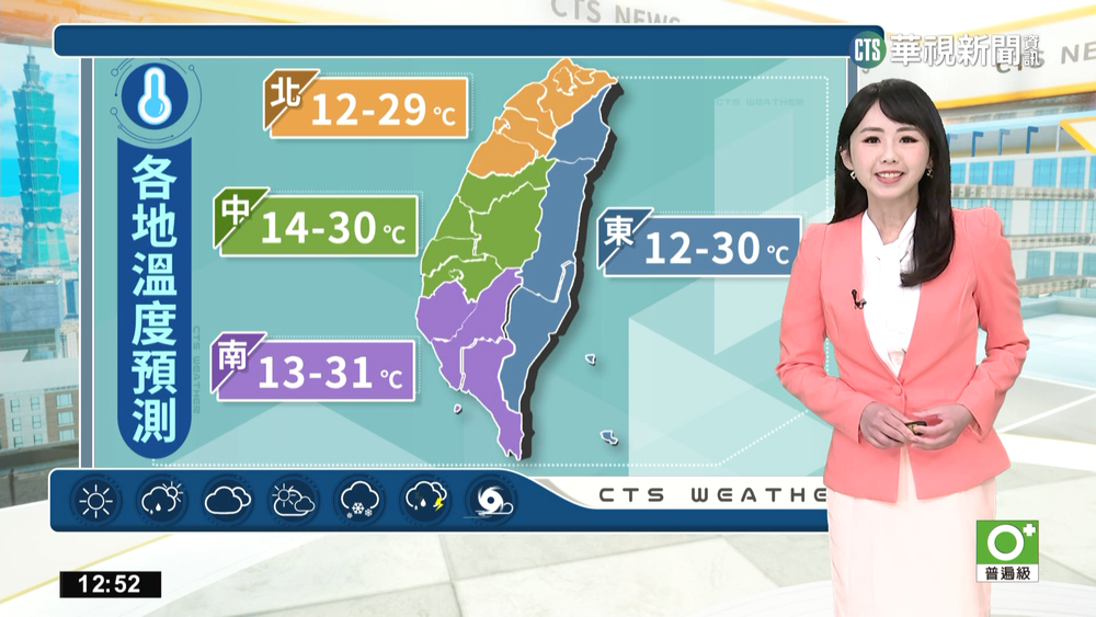 各地晴朗穩定日夜溫差大　西半部馬祖低雲或霧