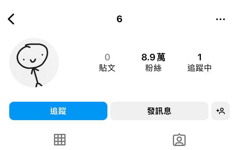 IG怪帳號無貼文　ID僅「6」一字 粉絲數竟高達8.9萬